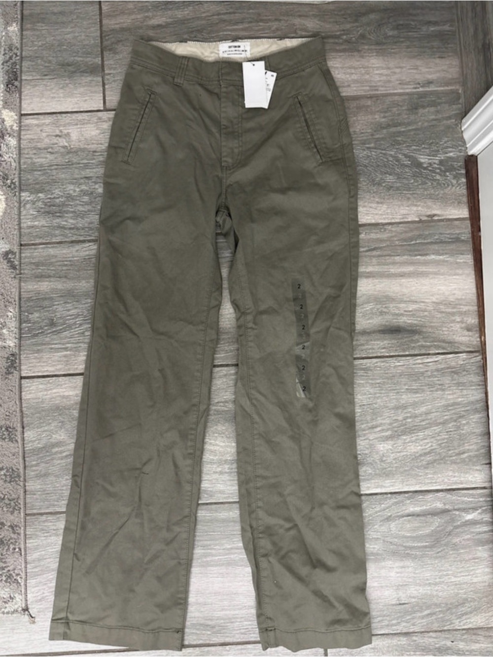 Cotton On Olive Green Straight-Leg Trousers